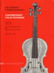 Contemporary Violin Technique, Volume One