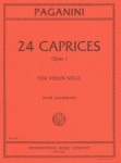 Paganini - 24 Caprices, Op 1 for Violin Solo