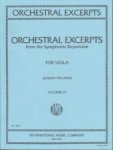 Orchestral Excerpts for Viola, Volume IV