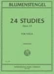 Blumenstengel - 24 Studies Op33 for Viola