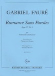 Romance Sans Paroles, Op 17, No. 1, for Cello and Piano