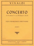 Concerto In D minor, F. 1, n. 176 (Op3, No. 6) for String Bass and Piano
