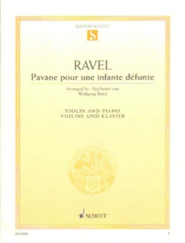 Pavane Pour Une Infante Defunte For Violin And Piano