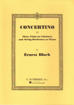Ernst Bloch - Concertino (Piano Reduction) Flute and Viola