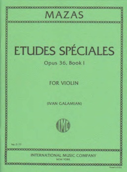Mazas - Etudes Speciales, Op. 36, Book 1 for Violin