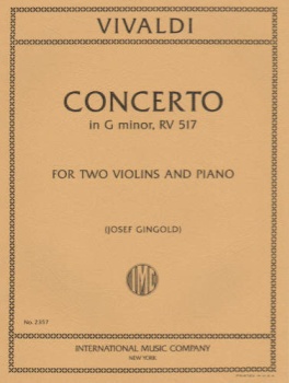 Vivaldi - Concerto  in G minor, RV 517, for Two Violins and Piano