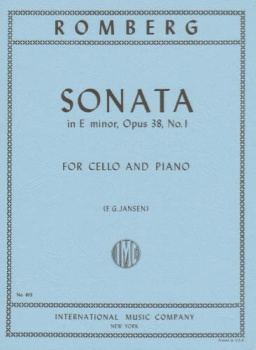Romberg - Sonata In E minor, Op 38, No. 1, for Cello and Piano