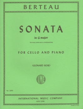 Berteau/Sammartini - Sonata in G Major for Cello and Piano