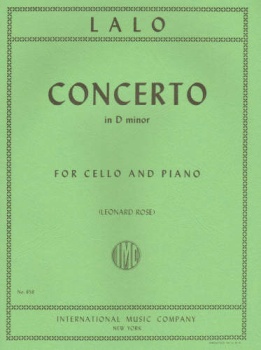 Lalo - Concerto in D minor, for Cello and Piano