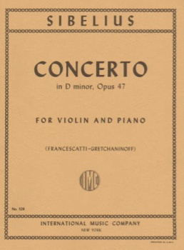 Sibelius - Concerto in D minor, Op 47, for Violin and Piano