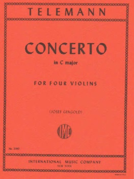 Telemann - Concerto In C Major, for four (4) Violins