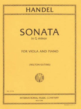 Handel - Sonata In G minor for Viola and Piano