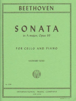 Beethoven: Sonata In A Major, Op 69