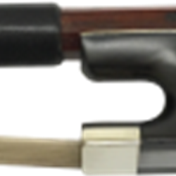 L'Archet Brasil Handcrafted Cello Bow, Half Mounted Nickle Frog