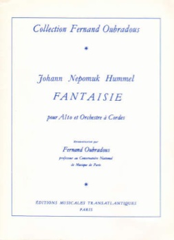 Hummel - Fantaisie for Viola and Orchestra