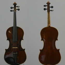 Violin, labeled  Sebastian Kriner 1907